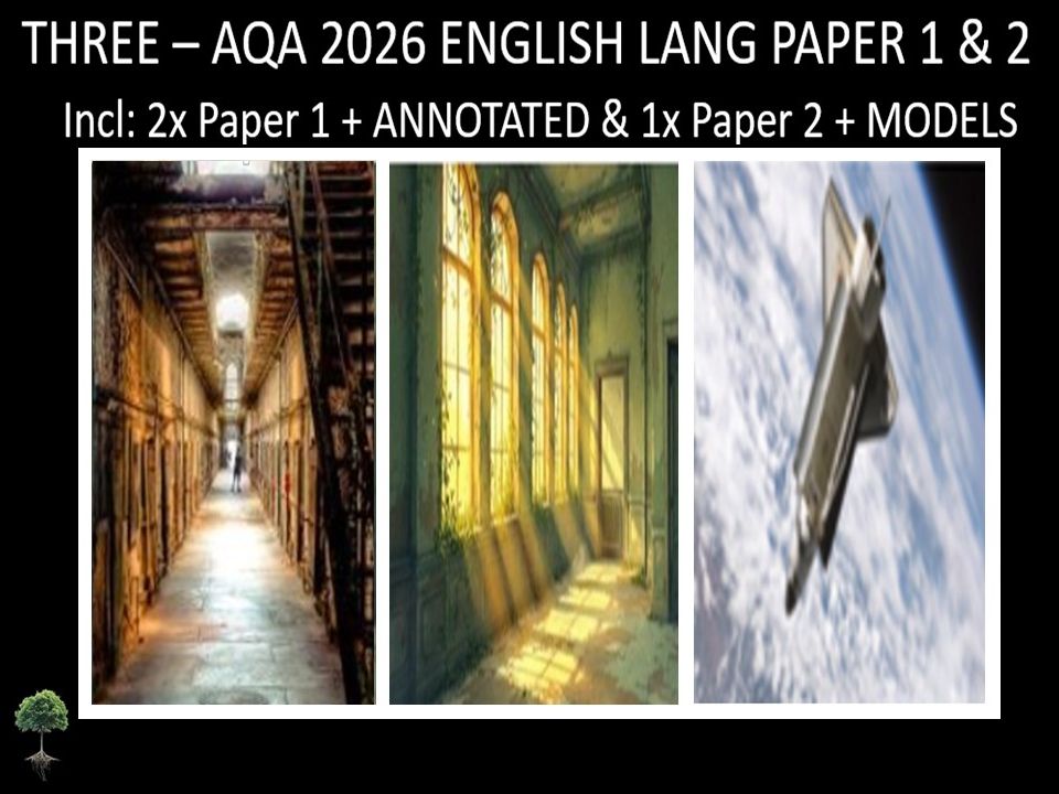 THREE - AQA PAPER 1 & 2 | 2026 FULL MOCKS | ANNOTATED | MODELS