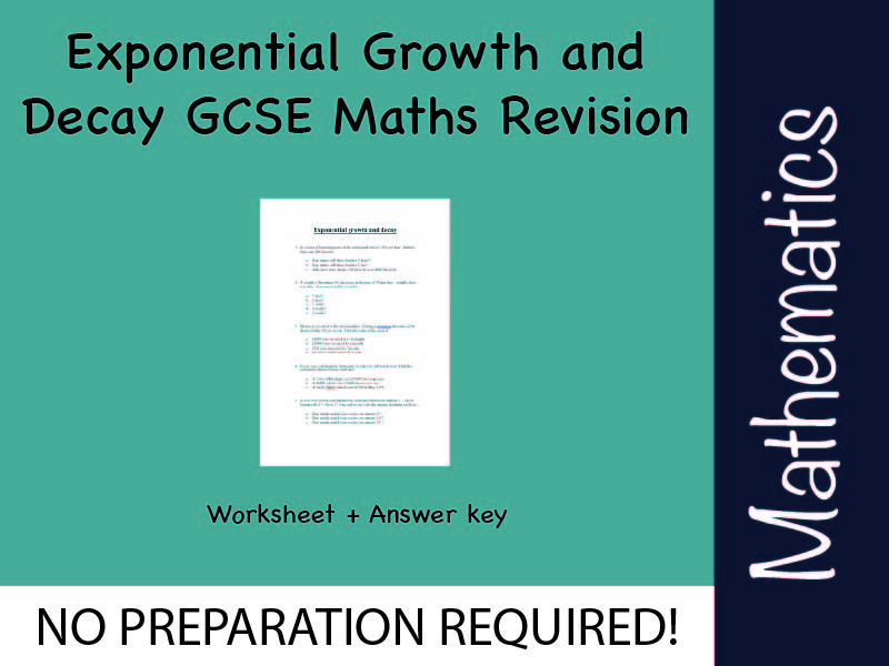 Exponential Growth and Decay GCSE Maths Revision