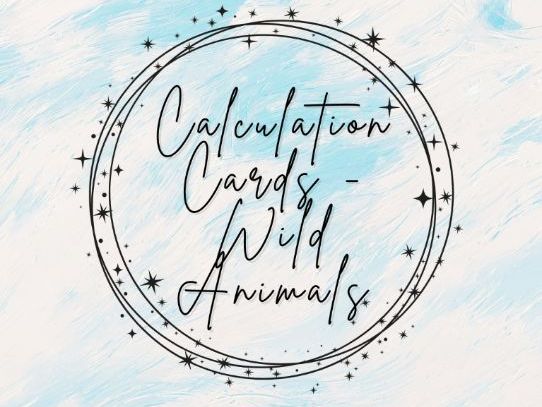 Calculation Cards - Wild Animals
