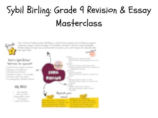 Grade 9 Mrs Birling Essay Plan | An Inspector Calls GCSE (Eduqas/WJEC)