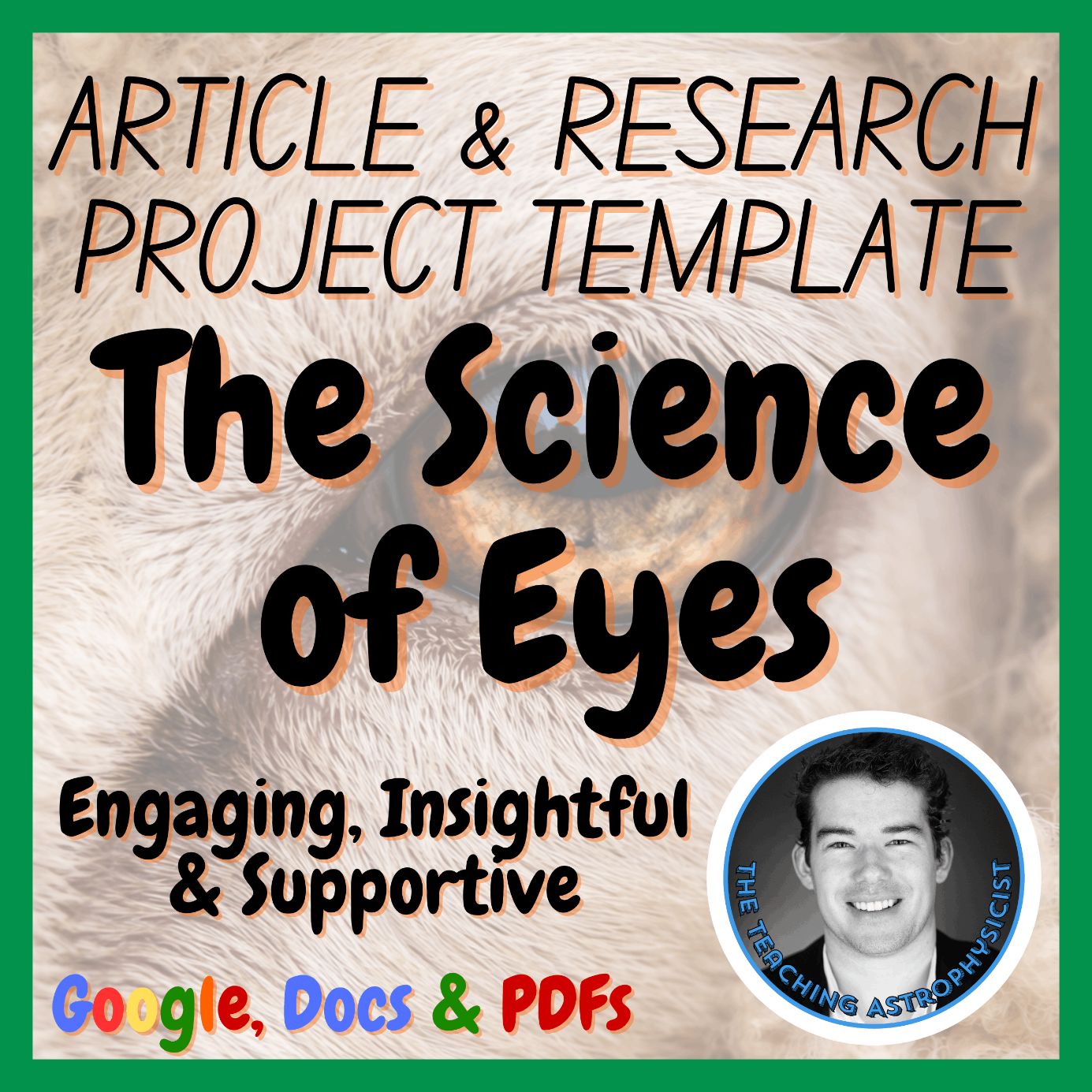 The Science of Eyes | Biology Science Articles + Research Project Template Set