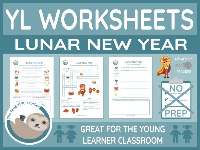 ESL Young Learner Lunar New Year Worksheets - Traditions (A1-A2)