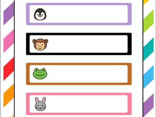 54 Editable Classroom Tray Labels – Perfect for Shallow Gratnells Trays- Each one has a unique cute