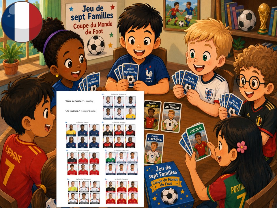 La Coupe du Monde de Foot 2026 | Fifa world Cup | Jeu de sept familles | French card game
