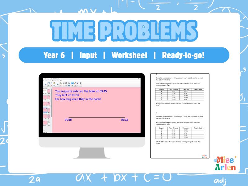 Year 6 Time Problems Lesson