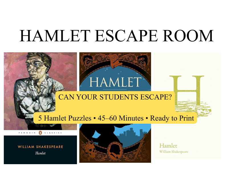 Hamlet Escape Room | Shakespeare | The Escape from Elsinore | GCSE / Secondary English