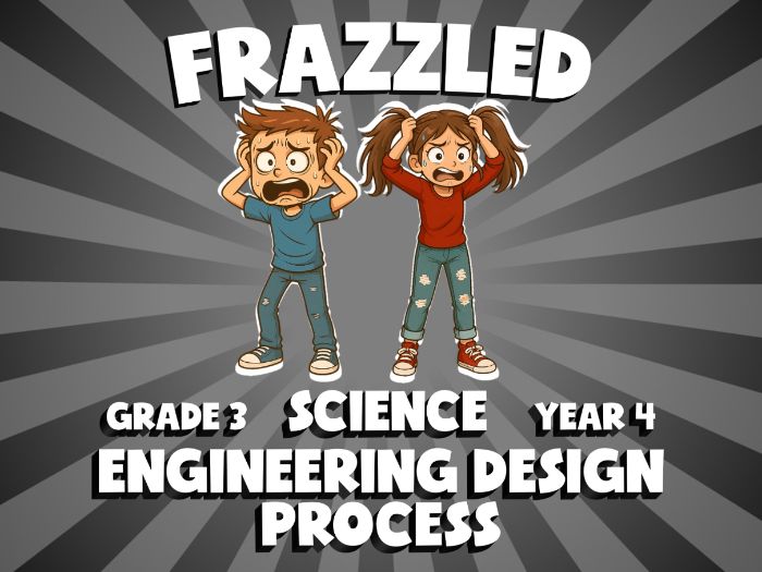 Engineering Design Process FRAZZLED Science Game | No-Prep Year 4 Review Activity