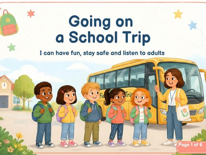 Going on a School Trip | Printable Social Story | Autism & ADHD SEN Support Resource
