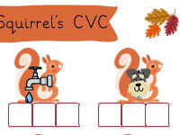 Squirrel's Write the CVC Words