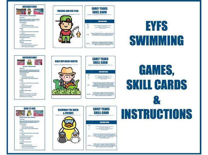 SWIMMING - Early Years Games & Skill Cards