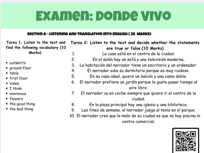 Examen: Donde Vivo