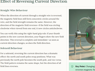 iGCSE Physics - 4.5.3 Magnetic Effect of a Current SUPPLEMENT