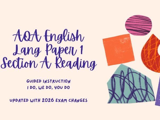 AQA English Language Section A Reading