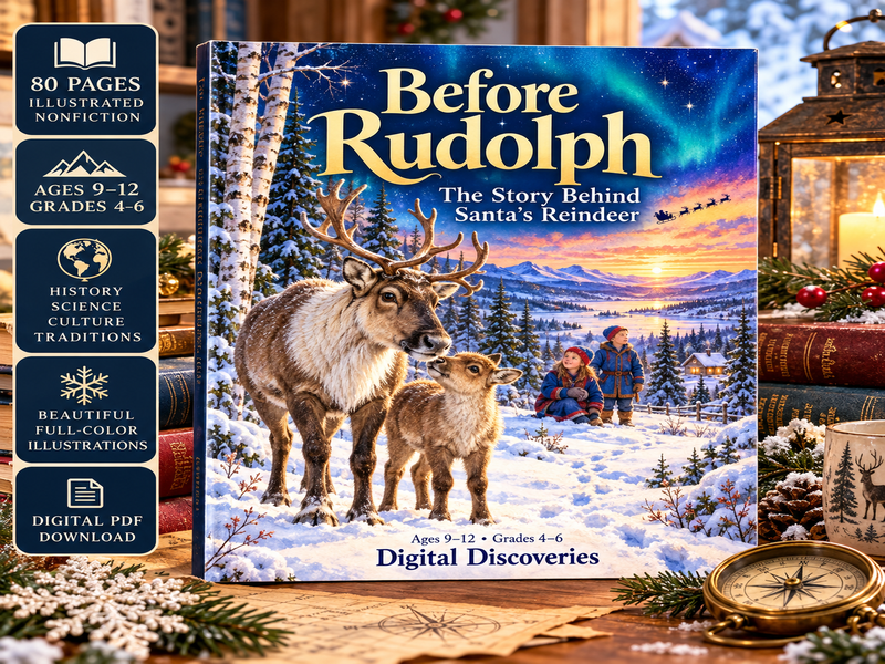 Before Rudolph – The History Behind Santa's Reindeer | Christmas Nonfiction Reading, Sámi Culture,