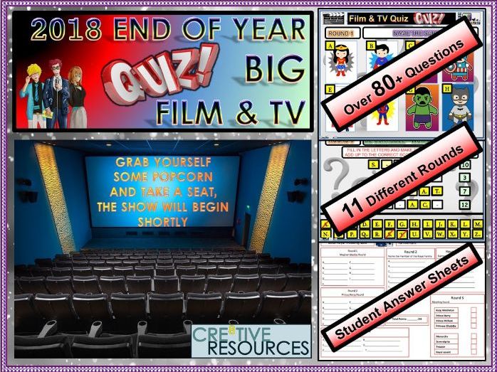 End of Year Film and Media Quiz