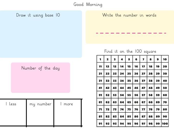 Morning Activity Resource