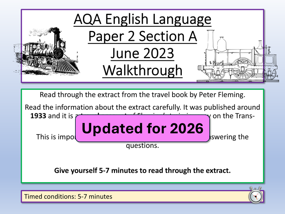 AQA English Language Paper 2 2023