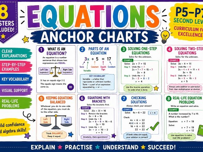 Equations KS2/Second Level Anchor Charts