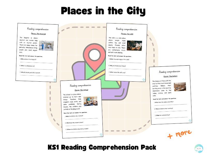 Places in the City - KS1 Reading Comprehension Pack