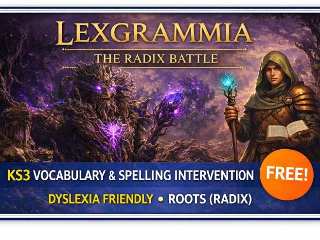 KS3 Spelling and Literacy Intervention Game – Lexgrammia Chapter 2