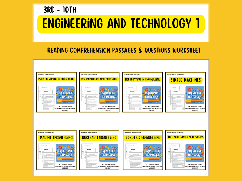 Engineering and Technology Reading Comprehension Passages & Questions ...