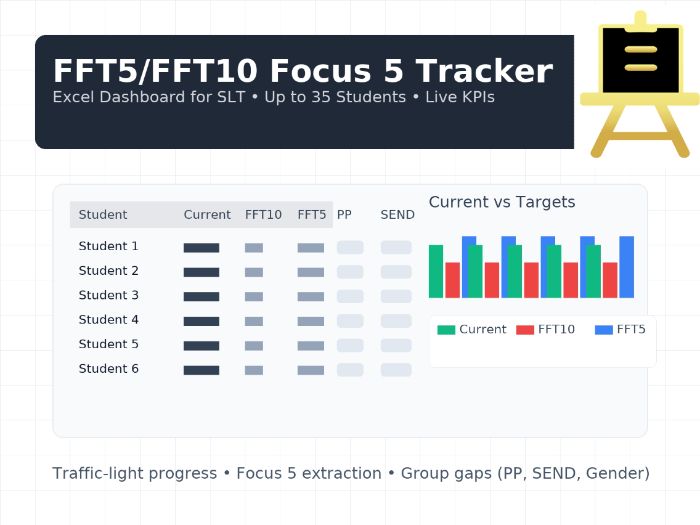 FFT5/FFT10 Tracker for SLT (Excel • up to 35 students per class)