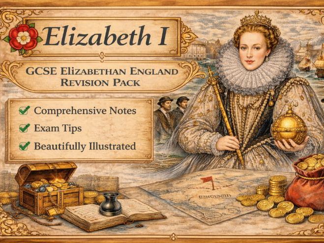 Elizabethan England Complete Revision Pack — Infographics | GCSE History