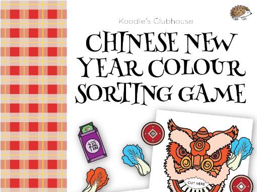 Chinese new year colour sorting game