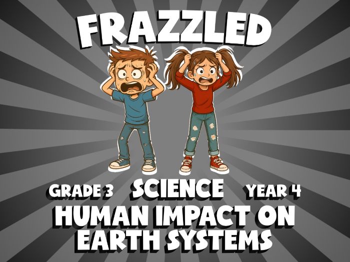 Human Impact on Earth Systems FRAZZLED Science Game | No-Prep Year 4 Review Activity