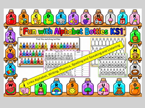 Fun with Alphabet Bottles KS1