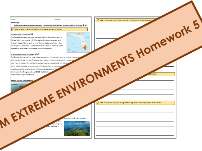 EE - Florida Everglades - Homework 5