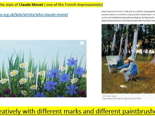 Colour Theory Art 14 week unit of Work Rousseau & Monet