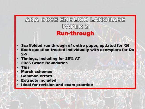 AQA English Language Paper 2 Run-through