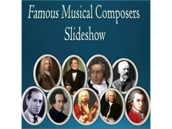 Famous Musical Composers - Informational Editable PowerPoint Slideshow