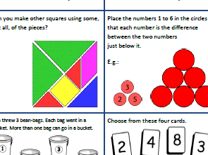 Year 1 and 2 Mathematics Challenges for every day of the Summer Holidays