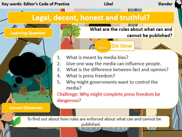 Edexcel Citizenship D L13- Legal, Decent, Honest and Truthful?