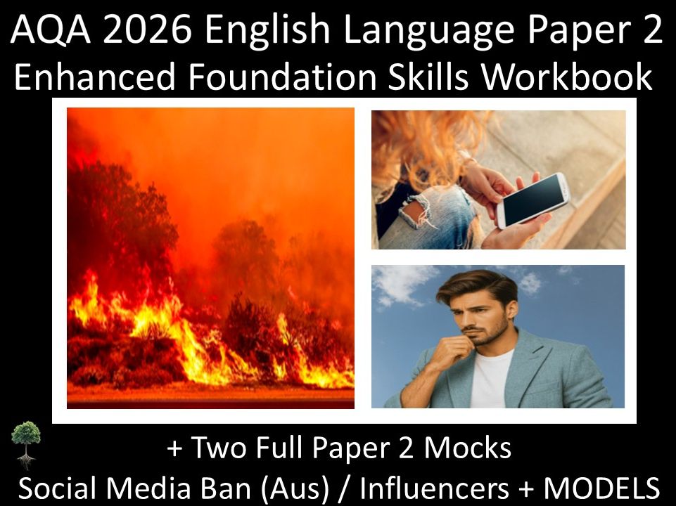 AQA 2026 English Language Paper 2 : Enhanced Foundation Skills Workbook + MODELS