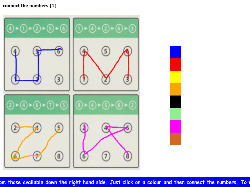 connect the numbers [1]