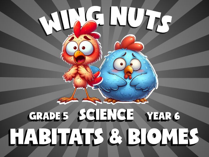 Habitats & Biomes WING NUTS Science Game | No-Prep Year 6 Review Activity