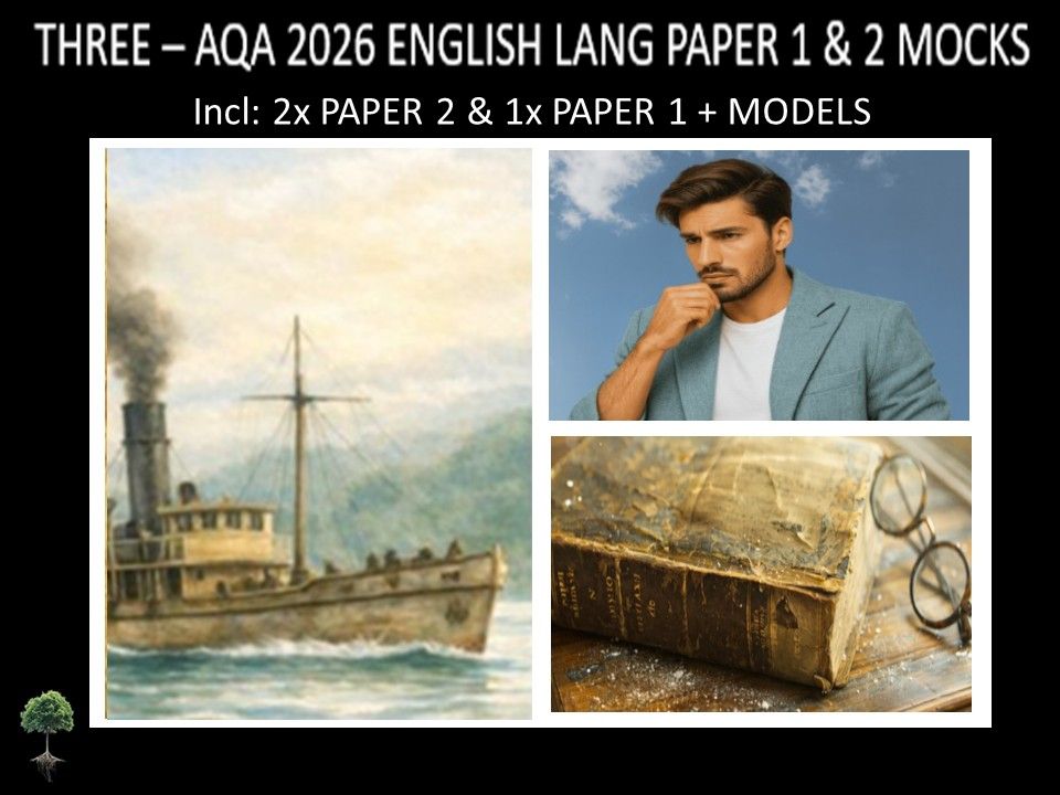 THREE - AQA PAPER 1 & 2 | 2026 FULL MOCKS | MODELS