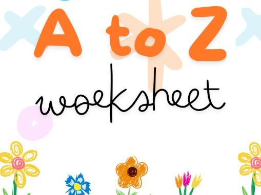 A-Z Worksheet