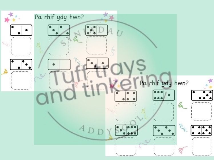 pa rhif ydy hwn mathemateg dominoes cymraeg foundation phase curriculum for wales ps1 ks1