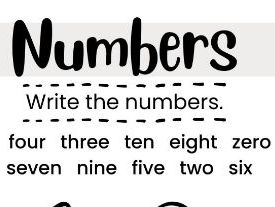 numbers