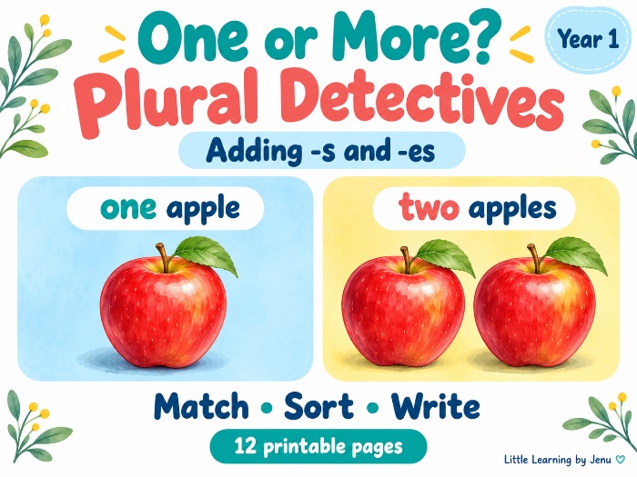 One or More? Plural Nouns: Adding -s and -es | Year 1 Grammar