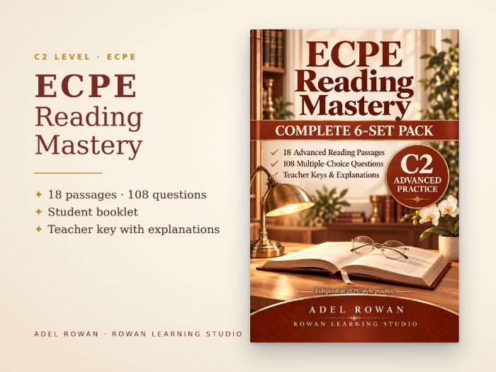 C2 ECPE Reading: 18 Passages + Answer Key