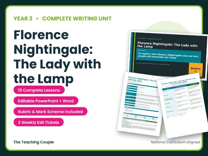 Florence Nightingale: The Lady with the Lamp | Year 2 English Unit | 15 Complete Lessons