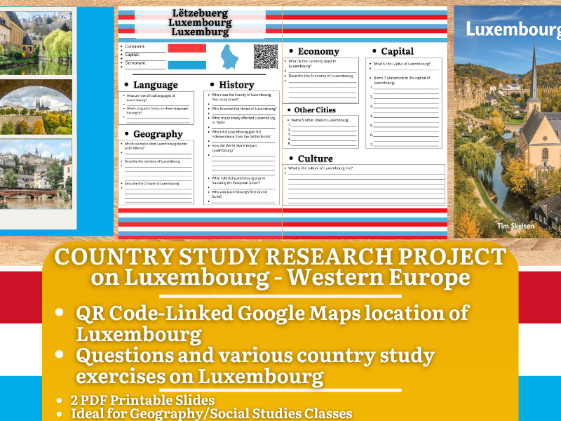 Country Study Research Project - Luxembourg - Social Studies Report - Western Europe