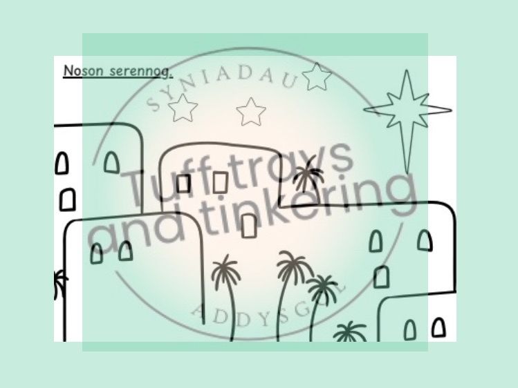 noson serennog starry night cymraeg curriculum for wales nursery eyfs ps1 art celf