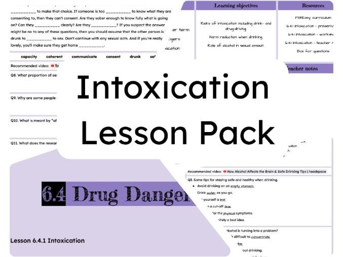 6.4.1 Intoxication Lesson Pack