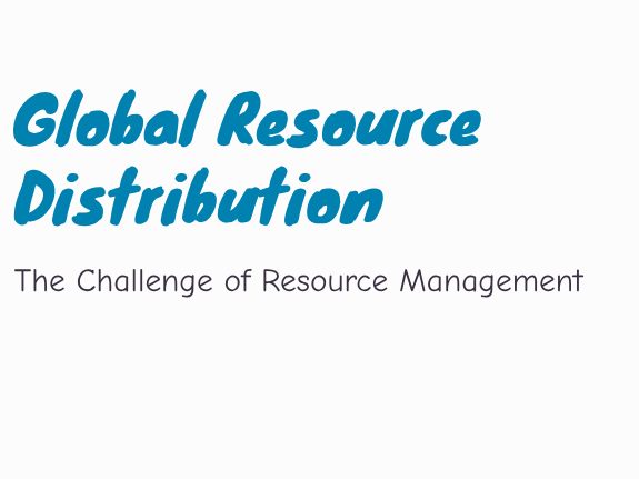 Global Resource Distribution